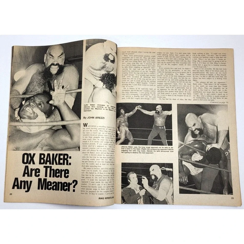 THE RING WRESTLING JULY 1978 -‎ OX BAKER / BOB BACKLUND / TAMMY LOVE / WWWF